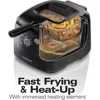 Electric Deep Fryer, Cool Touch Sides Easy to Clean Nonstick Basket, 8 Cups / 2 Liters Oil Capacity, Black,Cool-touch sides 3
