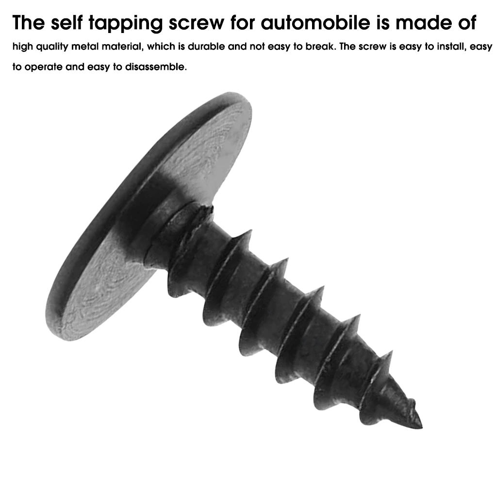 30 Pieces Self Tapping Screws Hex Washer Car Clips Front Wheel License