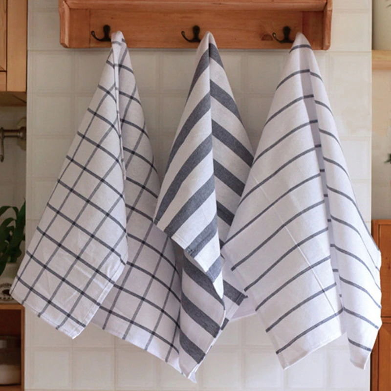 Classic Mediterranean Style Table Napkins Dinner Mat Cotton Napkin Wedding Dessert Tea Towel Kitchen Dishcloth Placemats cotton napkins