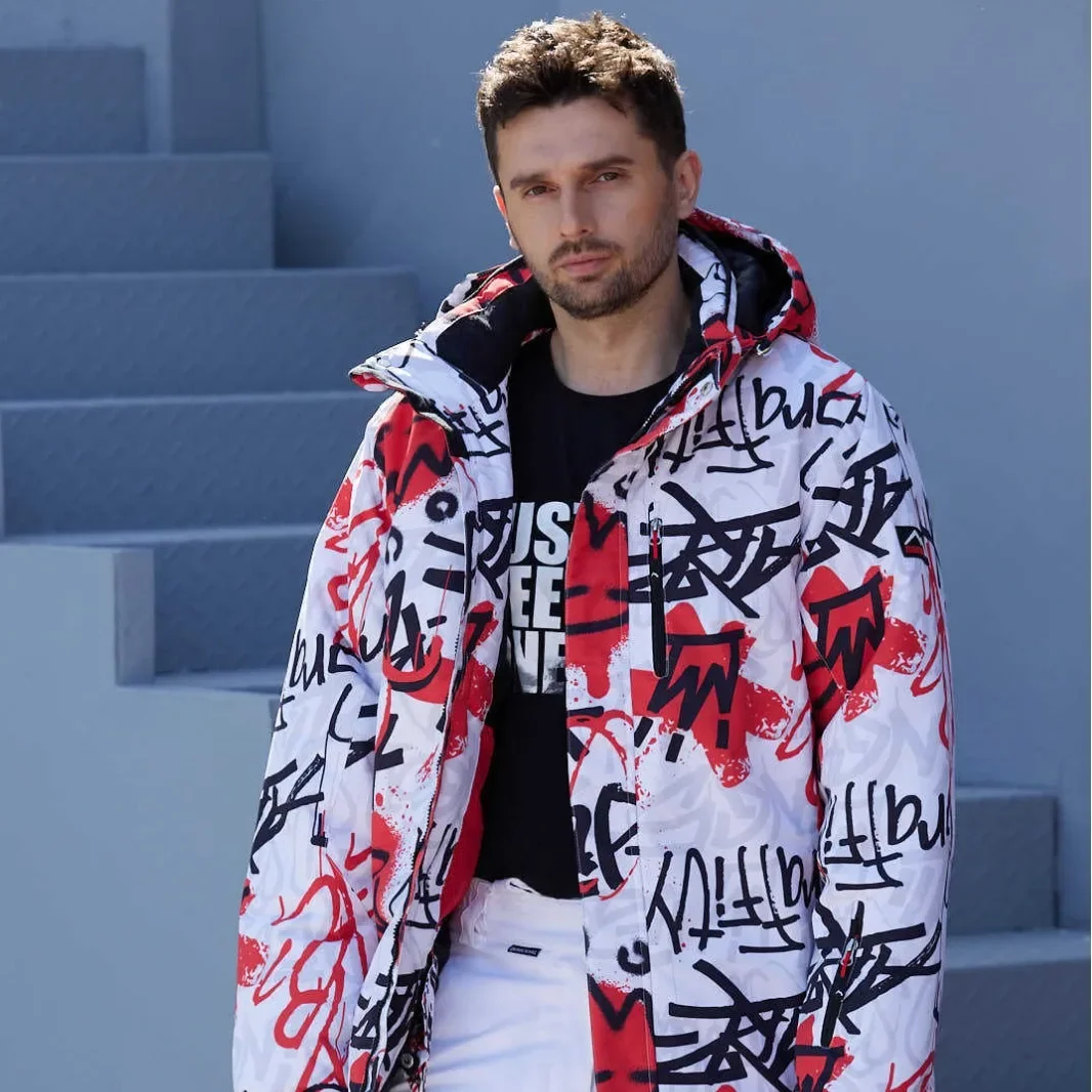 Ski Suit Jacket With Single Board And Double Board Thickened For Outdoor Skiing Enlarged For Both Men And Women