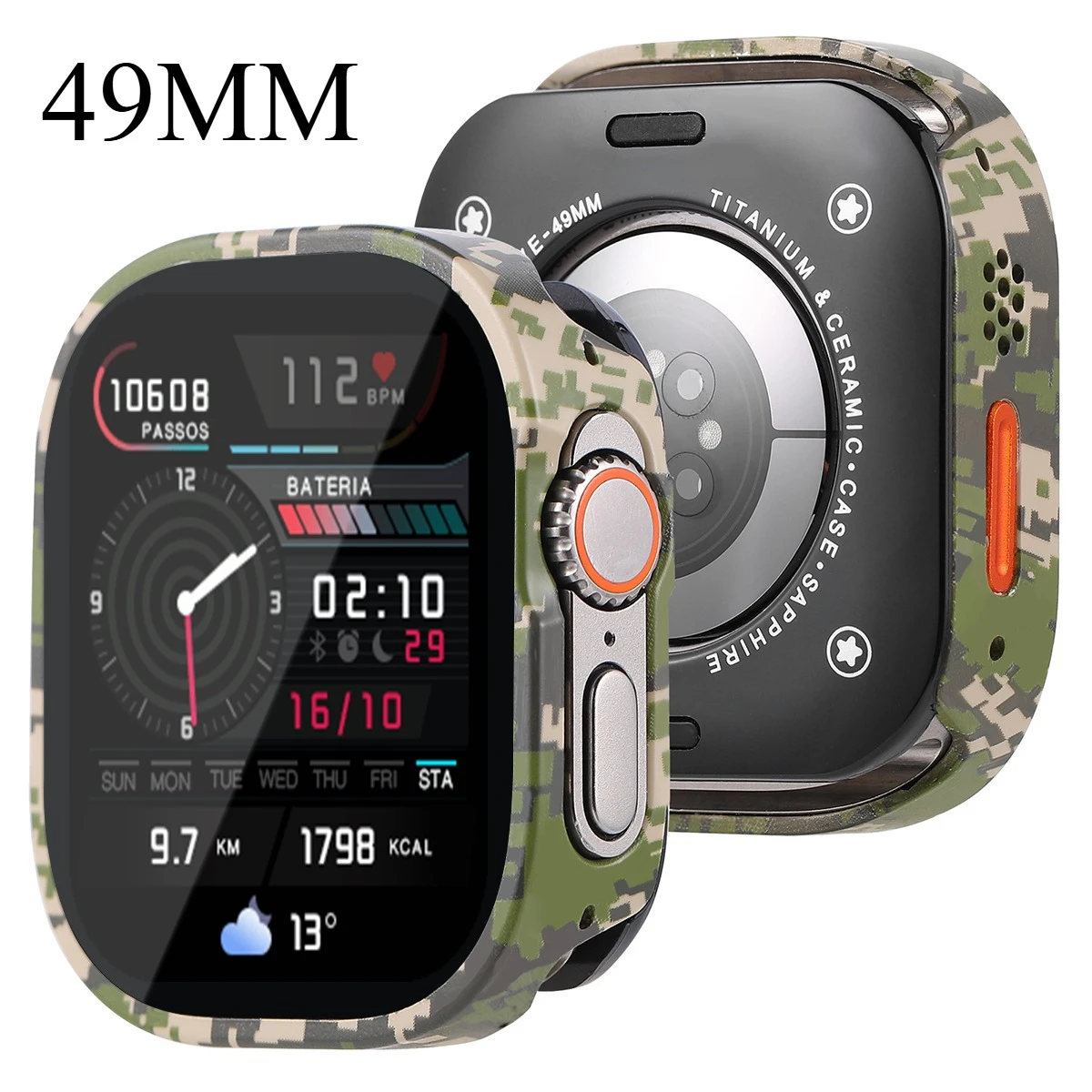 Premium Anti-Fall Aluminum Alloy Watch Case with Full Metal Coverage