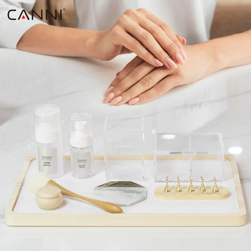 

Canni Manicure Tool Holder Nail Art Storage Kit Leather Hand Pillow Soft Hand Rest Cushion Pillow Multifunction Nail Gel Kit