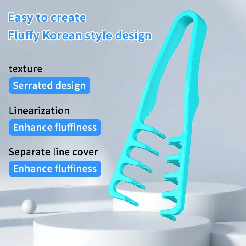 Strumenti per arricciare pettine per capelli volumizzante a denti larghi Texture soffice per uomo Ideale per tutti i tipi di capelli Strumenti per acconciature - immagine 2