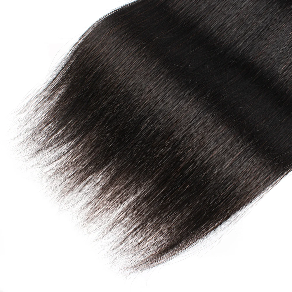 Natural Black 100% Human Hair Bundles 1pc/ 3pcs/ 5pcs/ 7pcs 12-22 Inch Remy Indian Hair Double Weft Bone Straight Extensions
