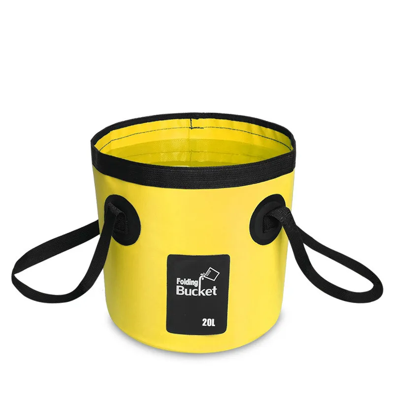 12L 20L Portable Bucket Water Storage Bag Storage Bag Waterproof Water Bag Fishing Folding Bucket