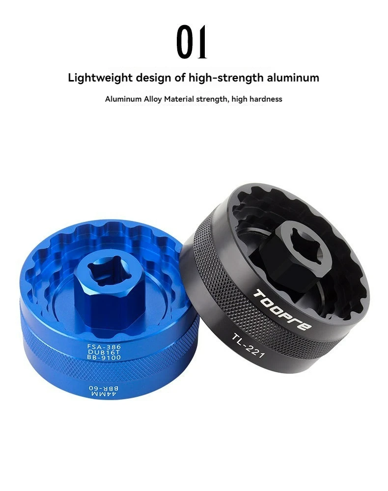 Description Picture 3 of item5 in 1 Bottom Bracket Tool TL fc24 fc25 DUB BBR60 BB93 Mega evo BB52 BSA30 BB386 Installation Tool Remover Repair key Cups