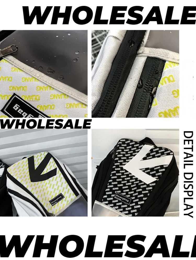 Designer Brand Backpack Male Street New Large Capacity Schoolbag Student Travel Bags for Men Women Hot Selling