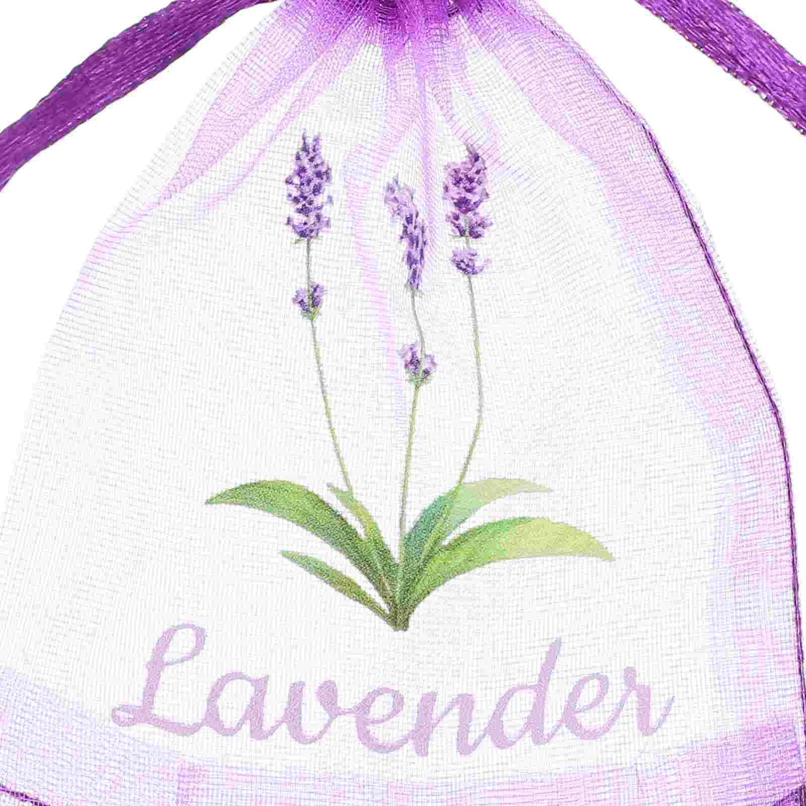 20pcs Lavender Sachets Bags Empty Drawstring Herbs Storage Pouches Lavender Bag Gauze Mesh Breathable Closet Household