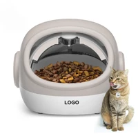 RFID Smart Cat Feeder With Collar Sensor, Timed Auto Dispenser For MultiCat Homes, 4 Feeding Modes Supports Wet And Dry Pet Food 1