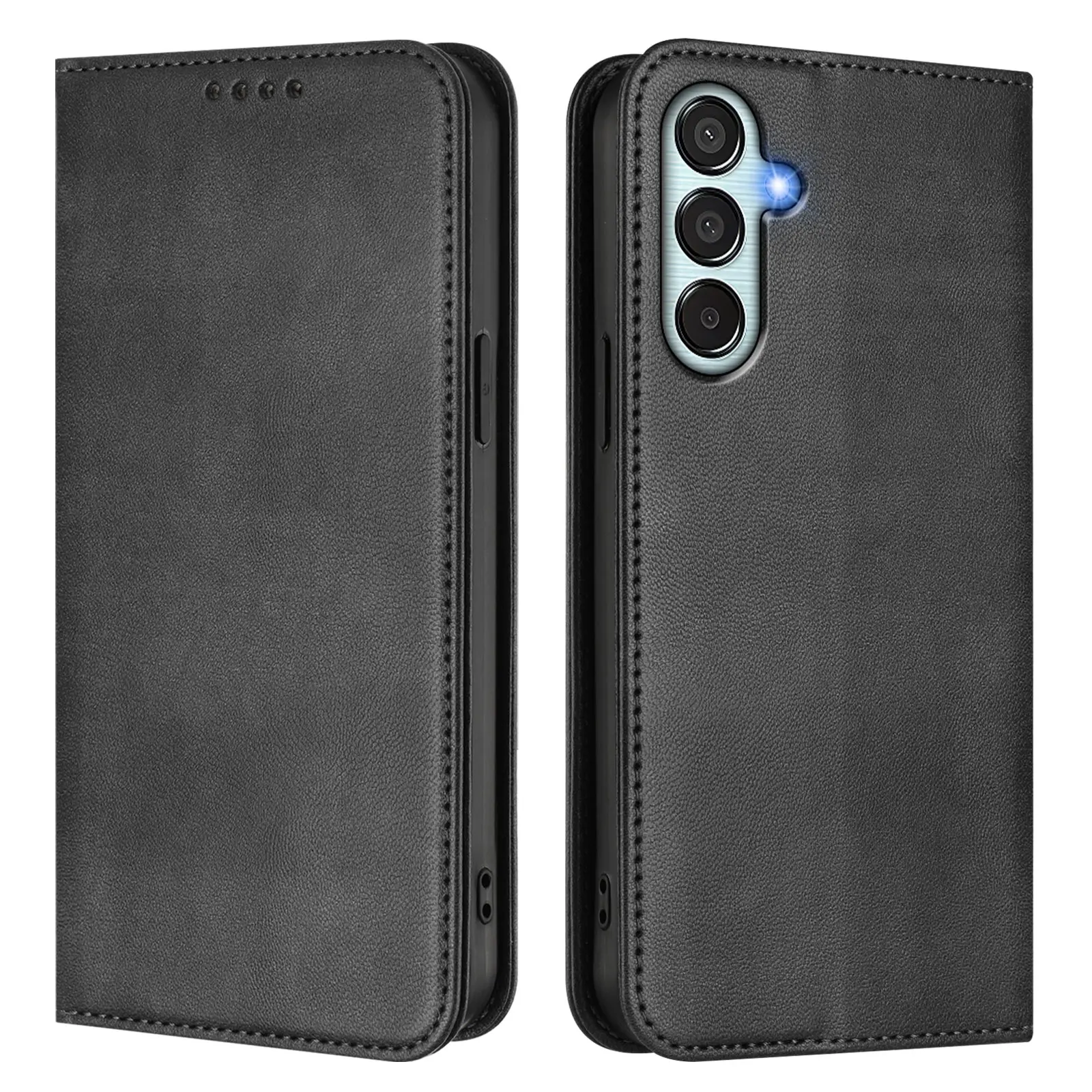 Leather Flip Wallet Phone Case with Card Slot