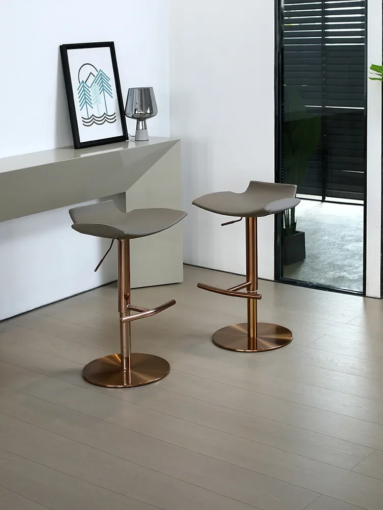 

LL11Wholesale bar chairs Light luxury home high stool lift designer modern simple table island revolving bar