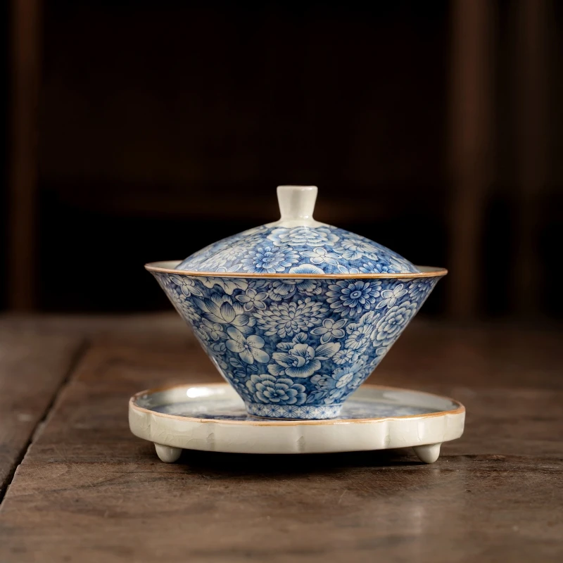 Tea Set Retro Ru Kiln Tea Tureen
