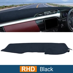 Premium Car Dashboard Cover and UV Protection Sun Shade Mat (RHD Black)