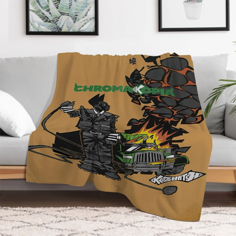 Tyler CHROMAKOPIA The Creator Hip Pop Music Blanket Downy Fluffy Soft Blankets for Decorative Sofa Luxury Designer Bedding Plaid 2
