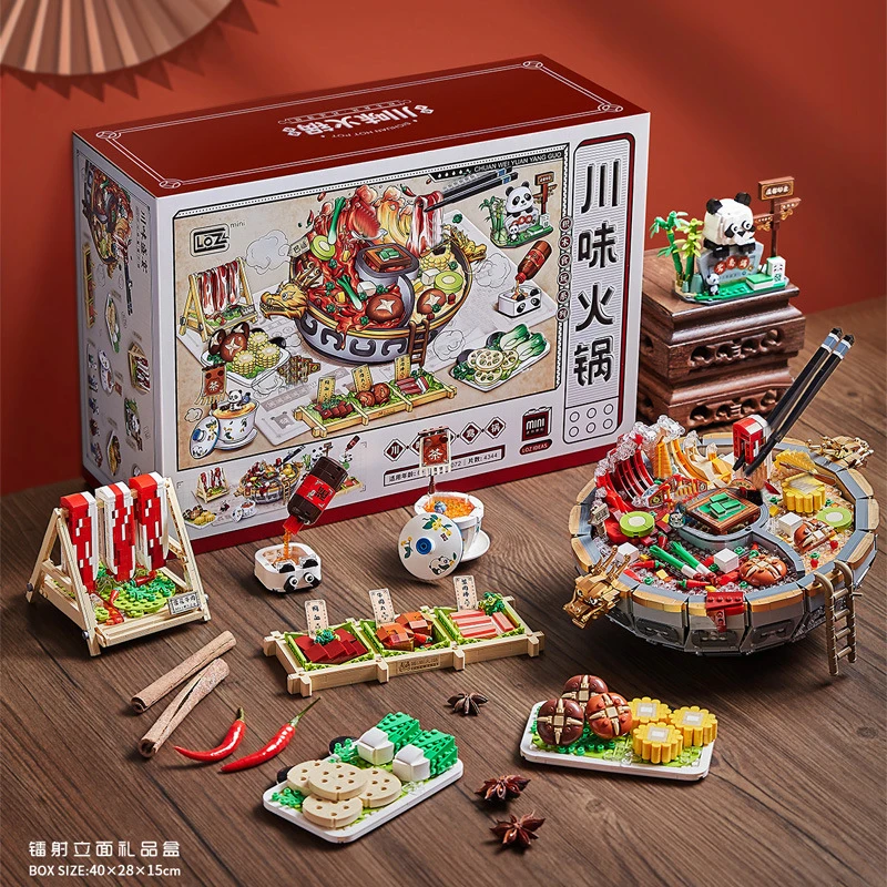 Creative-Loz-Mini-Chinese-Style-Hot-Pot-Model-Building-Block-Idea ...