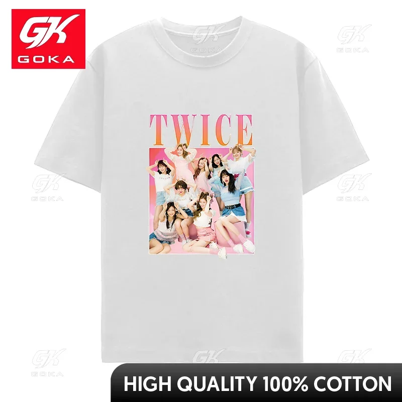 thumbnail image 1 of Camiseta de estilo coreano Kpop para hombre y mujer, ropa de calle Harajuku, camisetas de algodón de hip hop, ropa estética vintage, camisetas unisex, 1 of 7