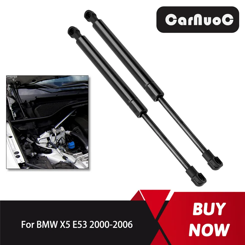 

2pcs Front Bonnet Gas Struts Hood Lift Supports Strut Shocks For BMW X5 Base Sport Utility 4-Door Hood 2000-2006