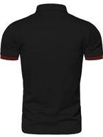 Polo à manches courtes pour hommes, couleur unie, col T-Shirt, confortable, respirant, mode, ajustement basique pour le printemps/été 2