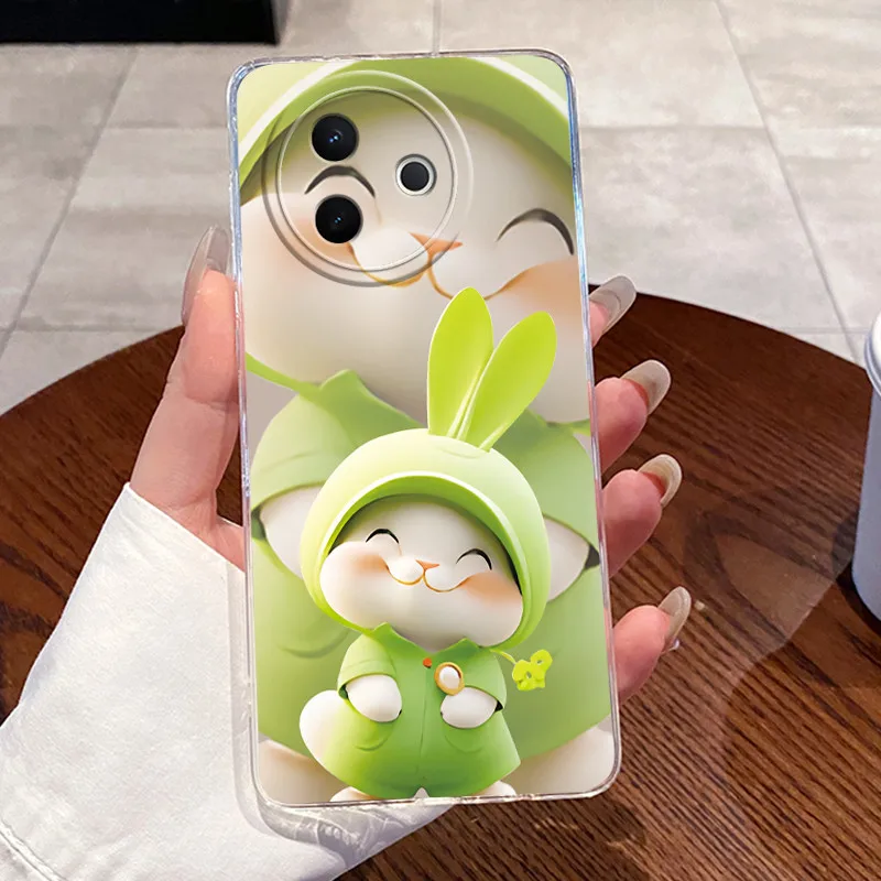 Vivo Y39 5G 케이스 V2436 용 케이스 미적 고급 귀여운 멋진 소년 소녀 패턴 전화 커버 투명 소프트 TPU 실리콘 범퍼