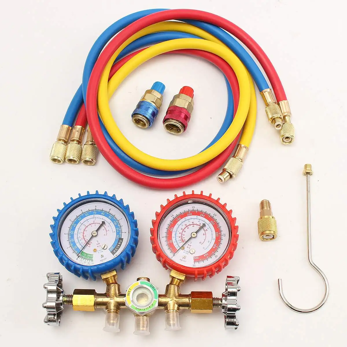 

Refrigerant Air Conditioning Portable Manifold Gauge Set, Lightweight Test, Diagnostic Repair Tools Kit, R134A, R12, R22, R502