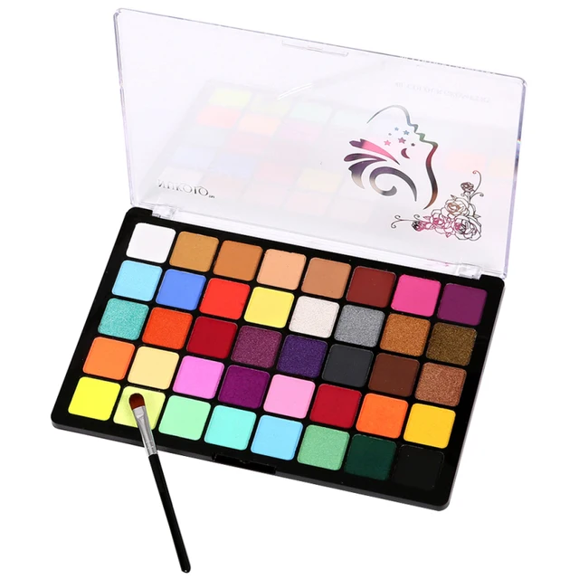 Soluble Body Face Painting Kit Professional Facepaint Makeup Kids Activated  Eyeliner Palette