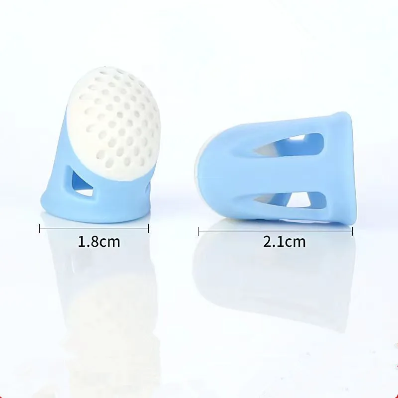 Anti-Slip Anti-Hot Finger Cover Rubber Finger Tips Silicone Finger Cover  Pads for Quilting Embroidery Knitting Finger - AliExpress