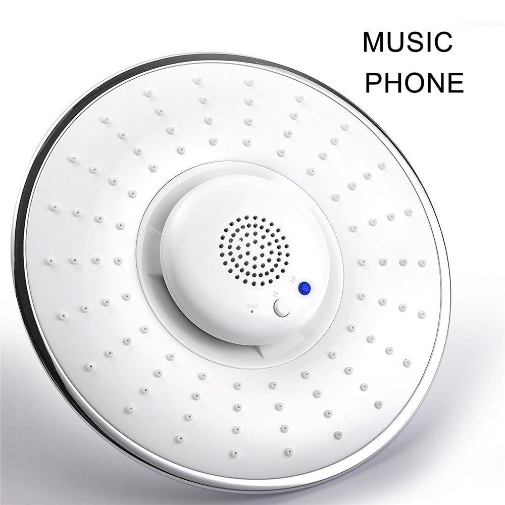 

Bathroom Shower Sprayer with Bluetooth Phone Answering Speaker Waterproof Detachable Shower Head Holder with Wireless Music Play