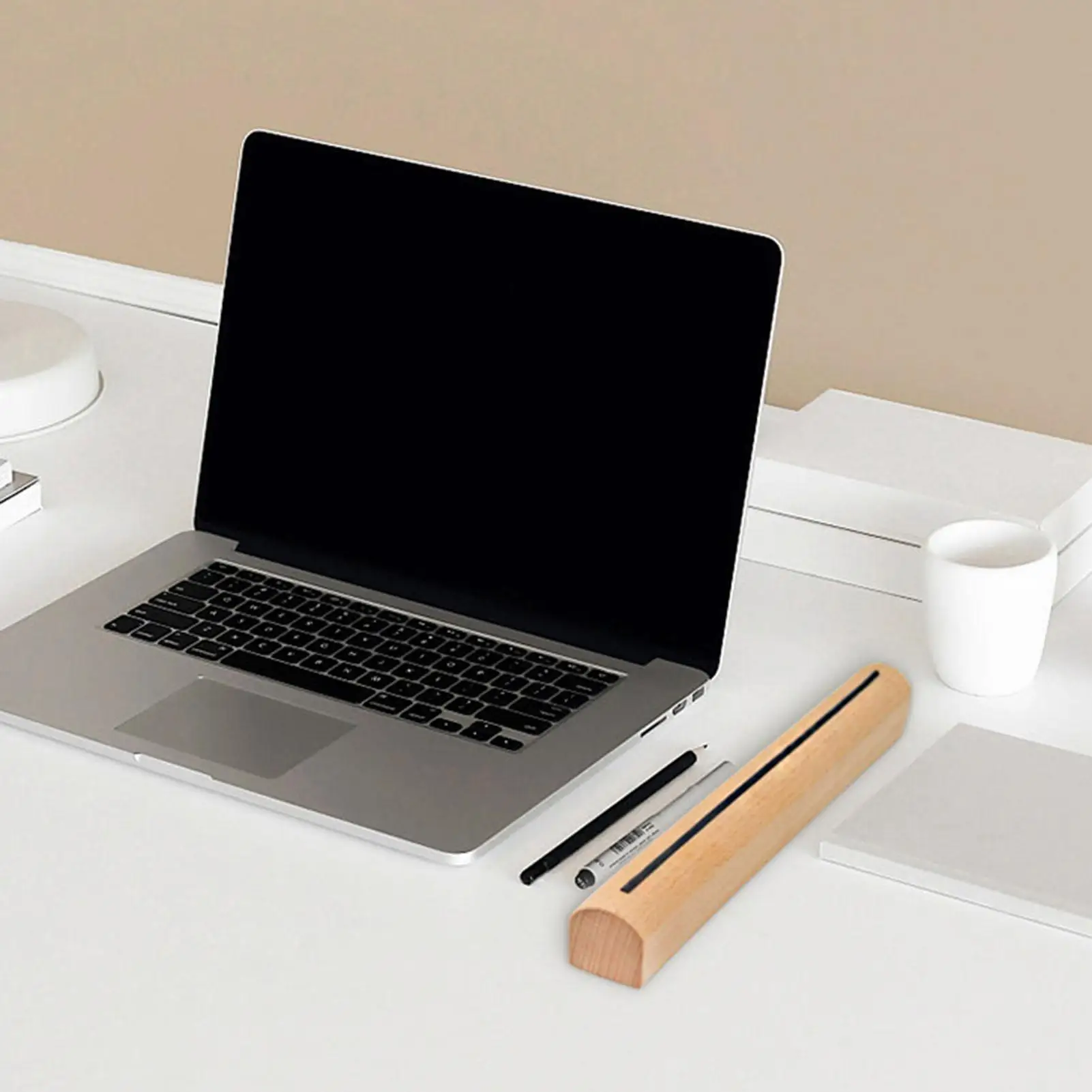 컴퓨터 노트북용 쿨링 패드 미끄럼 방지 나무 책상 높이 조절 노트북 스탠드 일상 작업용 테이블