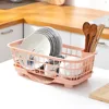 1pc kitchen bowl and plate drain rack, hollow drain, base separation, selected materials, multifunctional storage 4