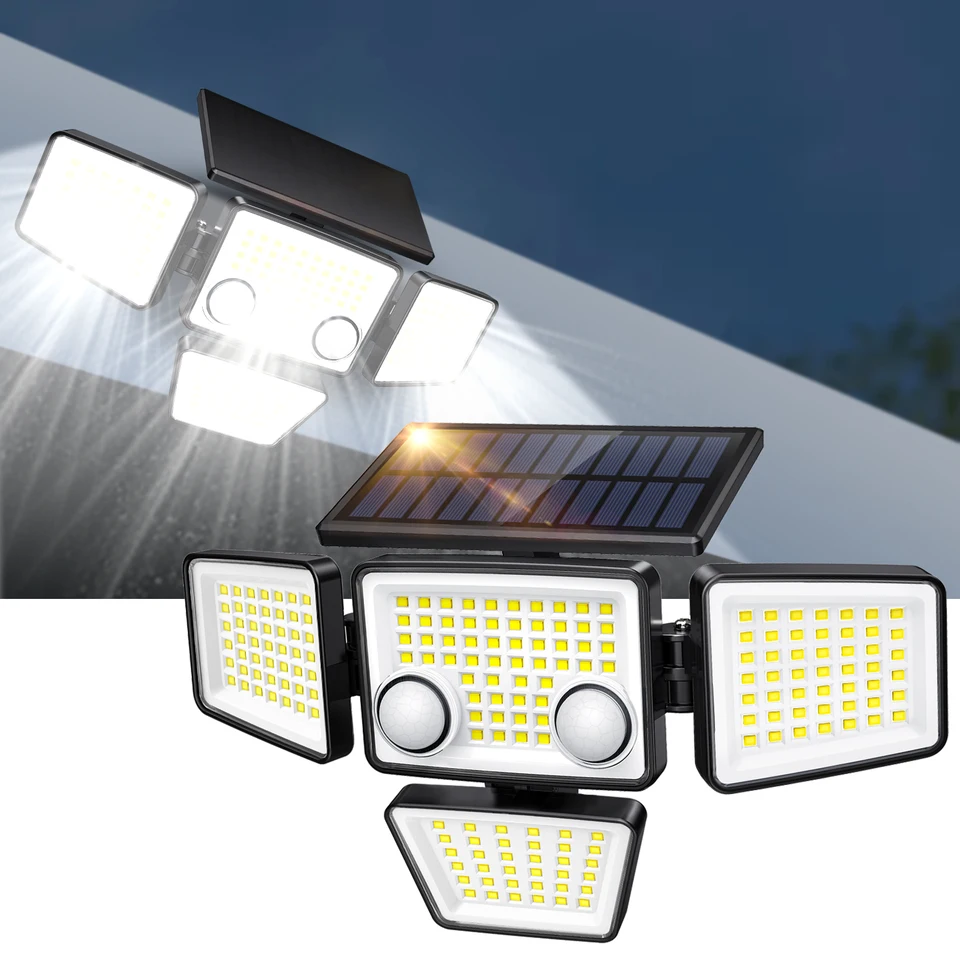 Powerful Solar Outdoor Motion Sensor Lights 3000LM