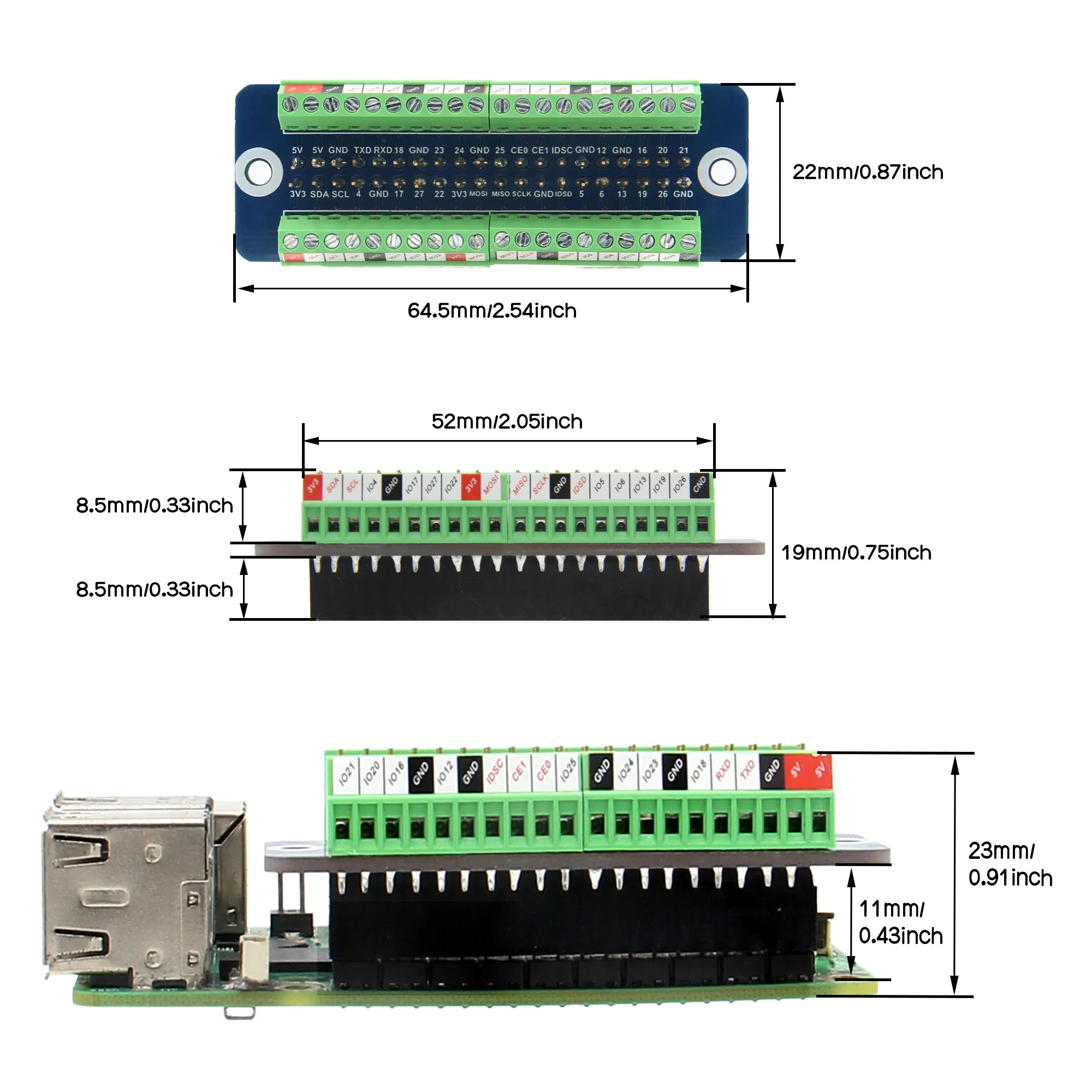 GPIO �͹̳� ���� �극��ũ�ƿ� ����, ����� ���� 4, ���� 2W