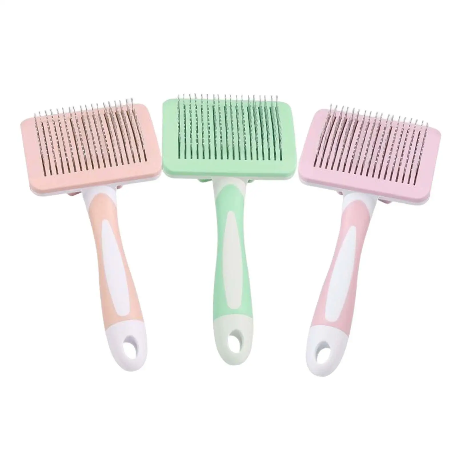 Pet Grooming Brush Self Cleaning Hair Comb Hair Dog Brush for Shedding  Rabbit Tangles Short and Long Hair Long Medium Short Hair| | - AliExpress