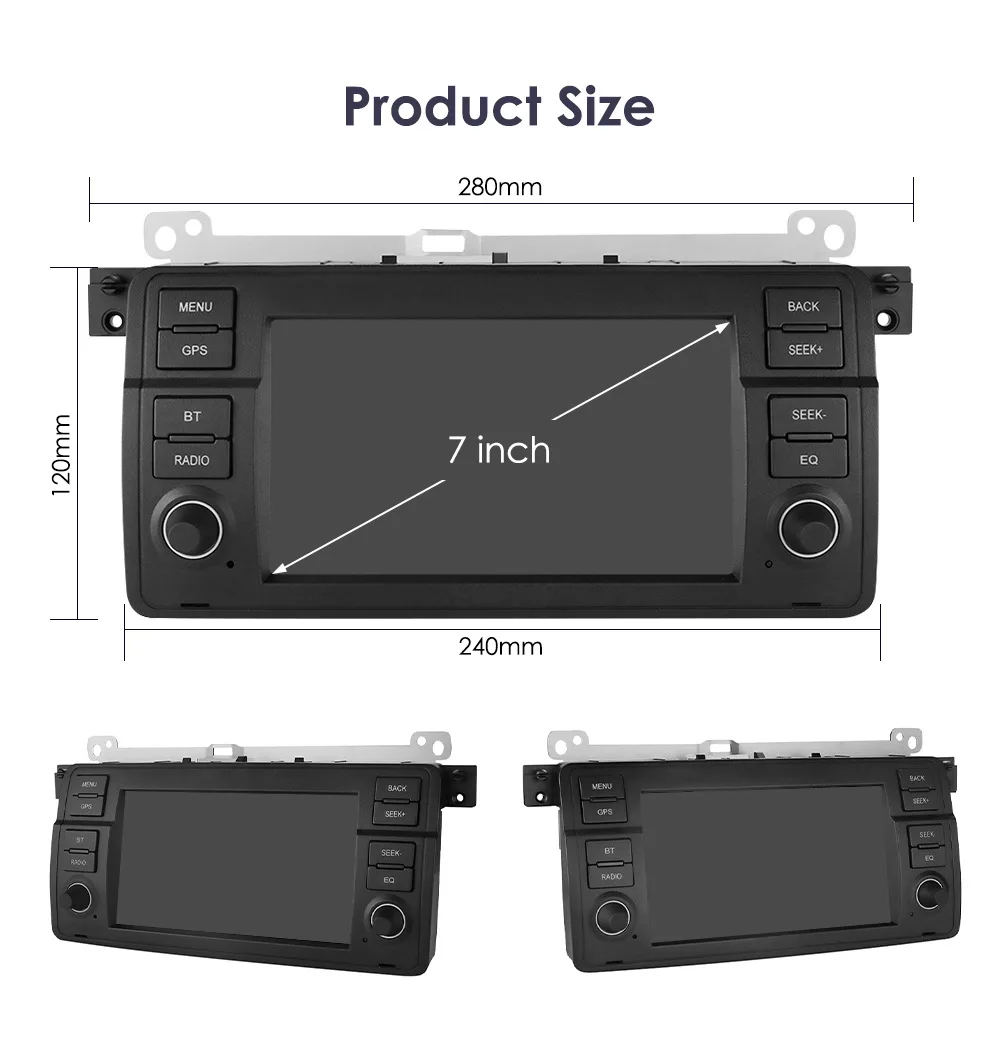 Uckazy-Autoradio Android 12, 8 Go, 8 cœurs, 8 Go, navigation GPS, stéréo,  lecteur pour voiture BMW E46, M3, Rover 75 Coupé (318/320/325/330/335) -  AliExpress