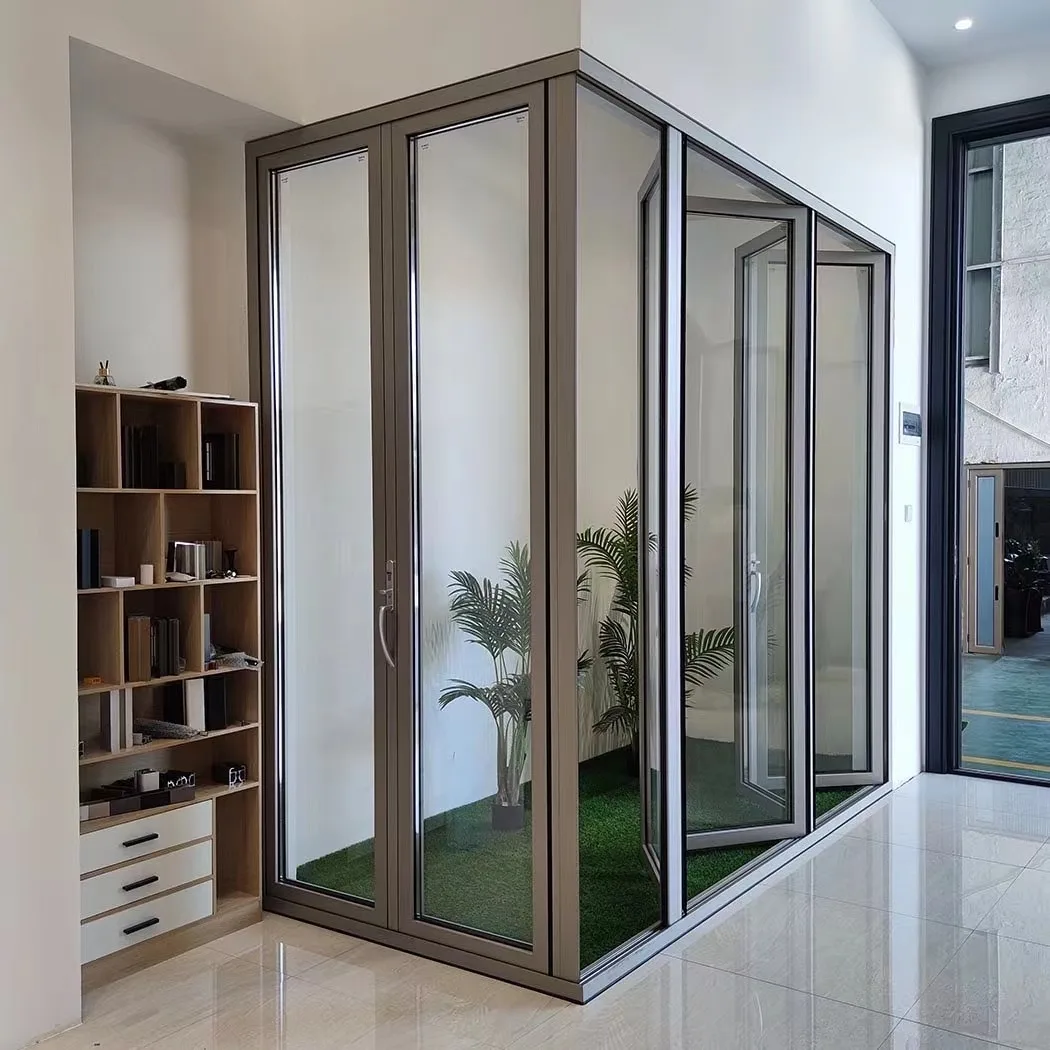 CustomizedOEMeasyinstallationoutdooraluminumslidingfoldingdoor