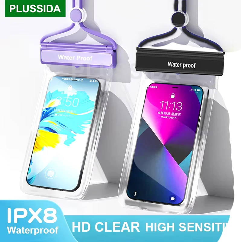 Phone Case IP68 Universal Waterproof for iPhone 15 16 17 Pro Max Samsung S25 Ultra S24 Plus Xiaomi poco f5