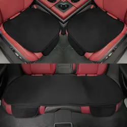 Luxury Car Front Seat Cover Protector Cushion Pad - Premium Auto Accessories (2pcs Front 1pcs Rear)