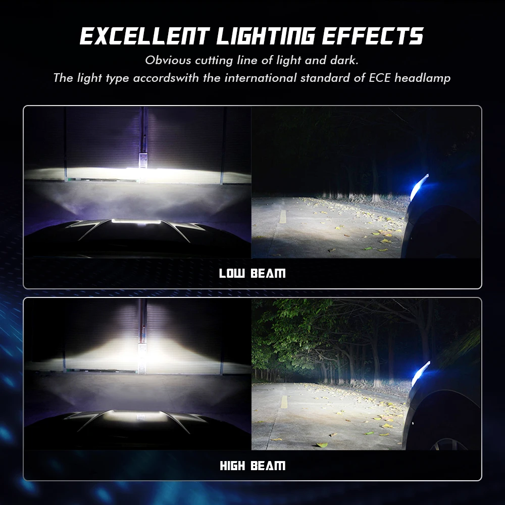 Фото NOVSIGHT автомобильный проектор головной светильник H7 Led H7 H11 9005/9006 9012 D5 D2/D4 D1/D3/D8 90W 12000LM 6500K авто фары противотуманные лампы светильник №5