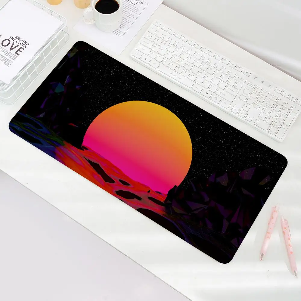 

Mouse Pad Non-Slip Rubber Edge locking mousepads Game play mats Cool Synthesizer style art for notebook PC computer