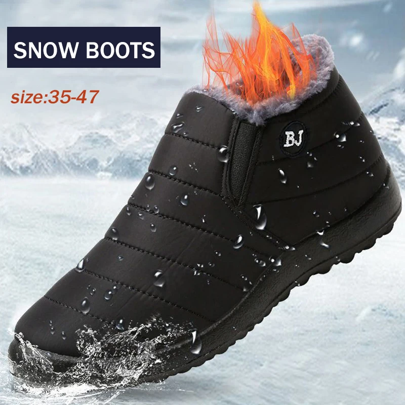 

Мужские ботинки, зимняя походная обувь, мужские плюшевые зимние ботинки, Армейская Обувь, мужские водонепроницаемые ботинки, теплая Рабочая обувь с мехом