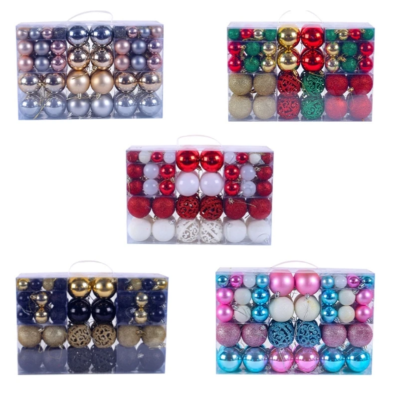 

Рождественский шар, украшение, 100 шт./кор., коробка для рождественских елочных игрушек, посылка, украшение для елки, подвесной