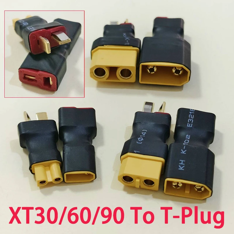 1PC 남성/여성 어댑터 XT30 XT60 XT90-T-플러그 TRX 시리즈 병렬 직접 연결 남성 여성 커넥터 제어 부품