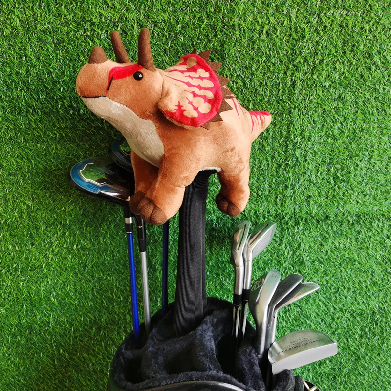 Triceratops Golf Driver Headcover Top Plush NO.1 Wood Head Cover Wholesale Drop Shipping