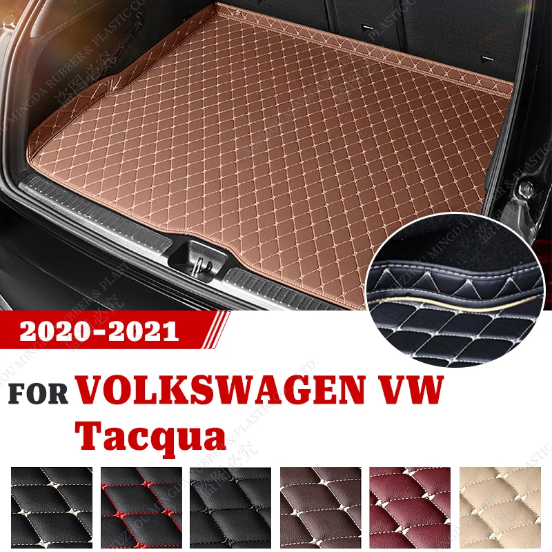 

Wearing-Resistant PU Leather Car Trunk Mat For VOLKSWAGEN VW Tacqua 2020 2021 Custom Car Accessories Auto Interior Decoration