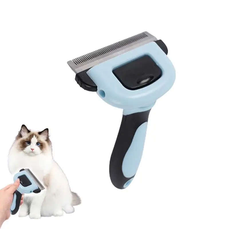 

Dog Hair Comb Pet Groom Brush Cat Hair Removal Comb Professional Pet Deshedding Brush Dogs Grooming Shedding And Detangling Tool