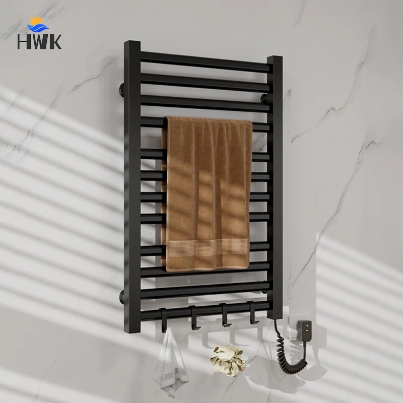 อุปกรณ์ห้องน้ํา เครื่องอุ่นผ้าเช็ดตัวอัจฉริยะ ราวแขวนผ้าอุ่นไฟฟ้าอุณหภูมิ แห้งเร็ว ราวแขวนผ้าไฟฟ้า เครื่องอบผ้าเช็ดตัวไฟฟ้า 1