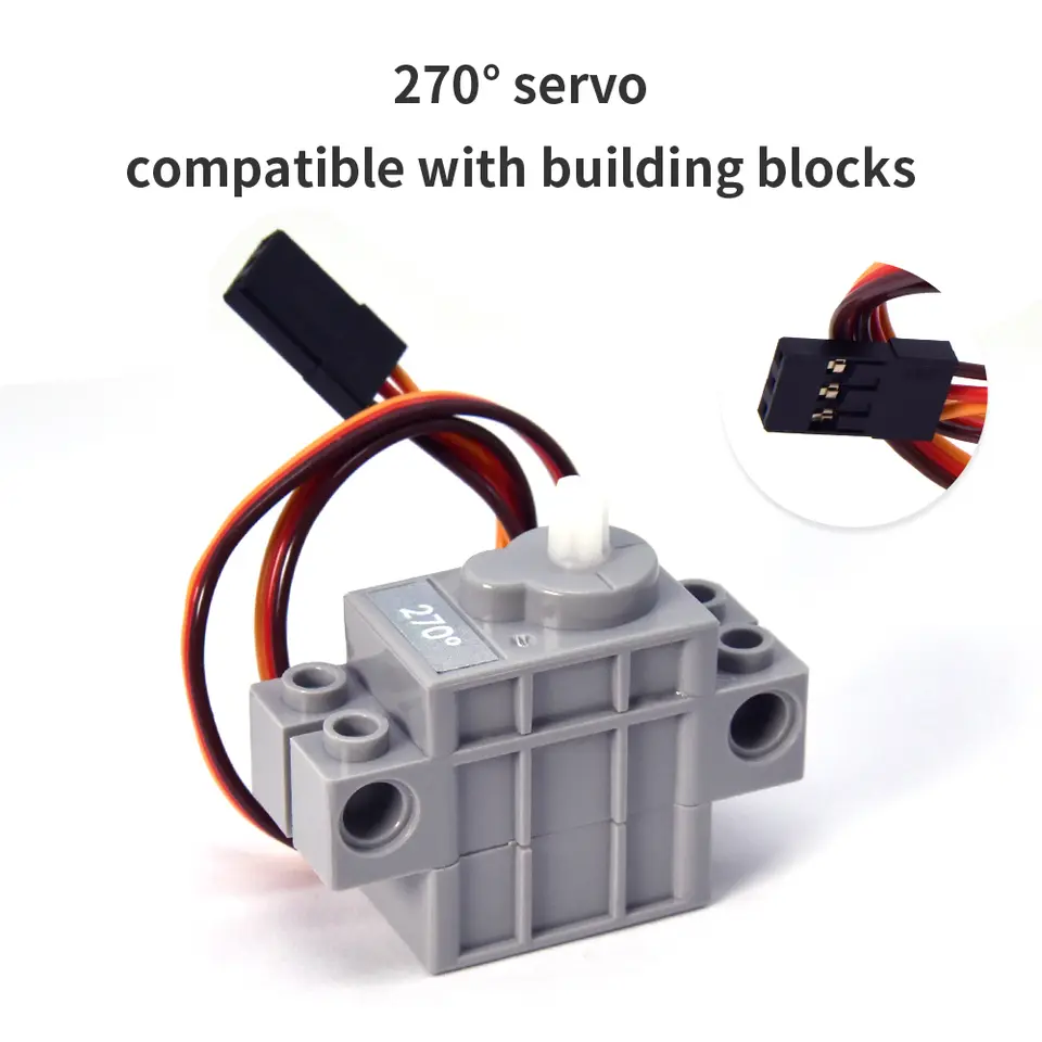 2KG Programmable 270° 360° Servo Motor Compatible With Lego Building Blocks For Arduino Projects DIY Electronic Parts image 8