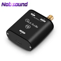 Nobsound U2 Mini Digital Audio Interface USB to SPDIF Optical / Coaxial Converter DSD DOP XMOS XU 208 Audio Adapter 192KHz