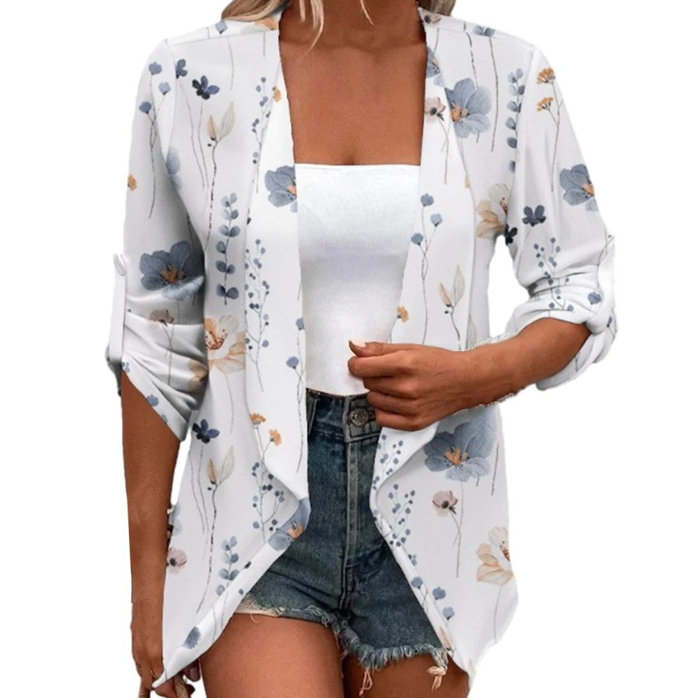 

Stylish Commuting Wind Women Coat Top Autumn Hollow Crochet Lace Collar Long Sleeve Loose Outwear Solid Cardigan