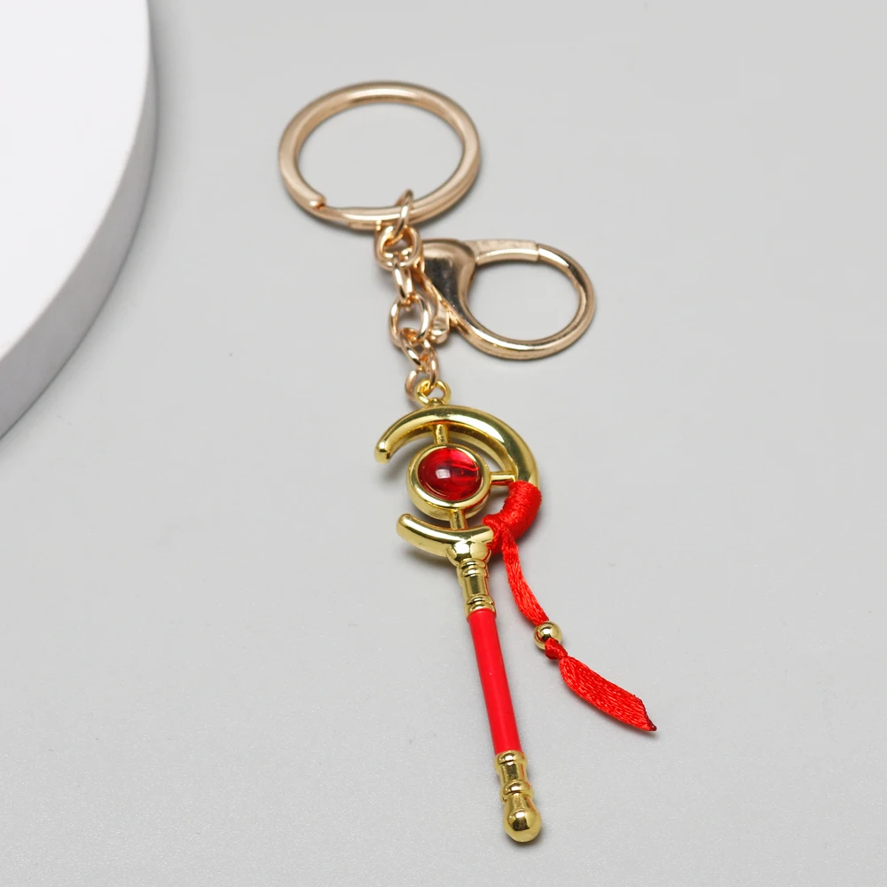 Anime Frieren At The Funeral Frieren Cosplay Key Chain Beyond Journey's End Magic Wand Keychains Bag Pendant Accessories