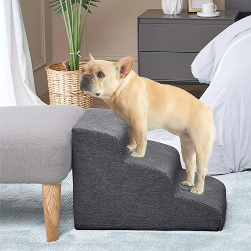 Detachable And Washable Kennel Memory Foam Dog Sofa Stairs Pet 3/4 Steps Stairs For Small Dog Cat Ramp Ladder Pet